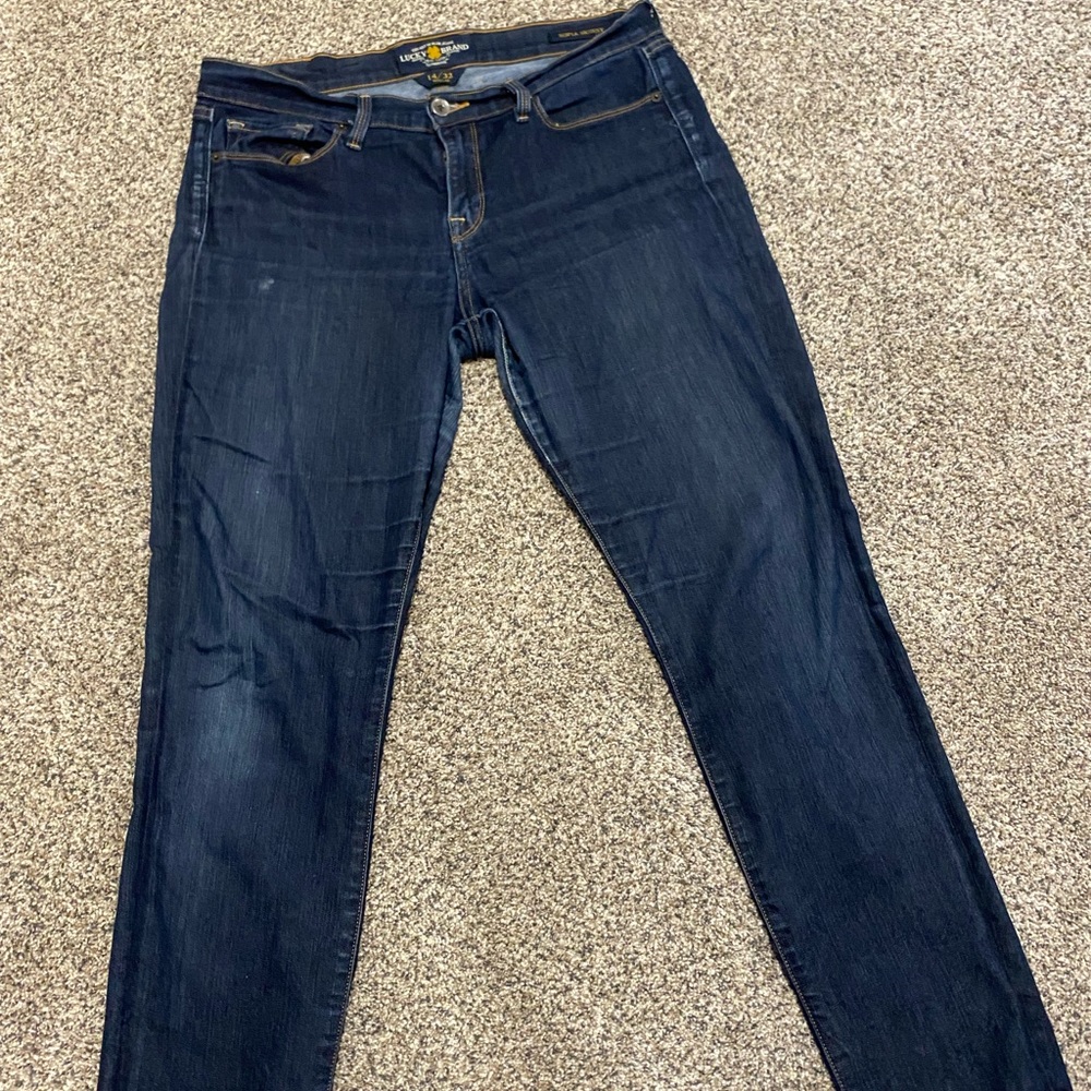 LUCKY Brand Skinny Jeans Dark Rinse Size 14